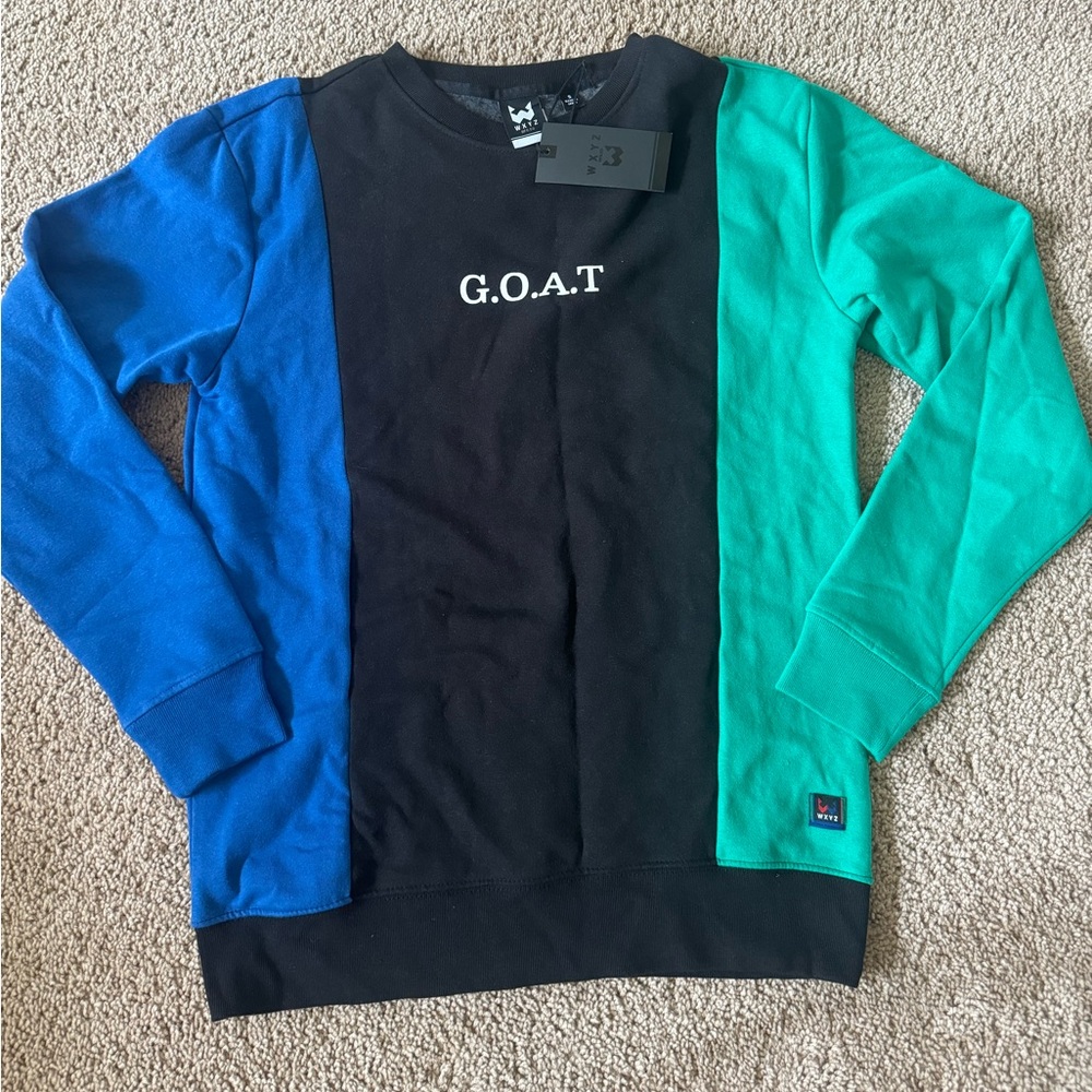 WXYZ Men's Small G.O.A.T Colorblock Pullover MENS SMALL